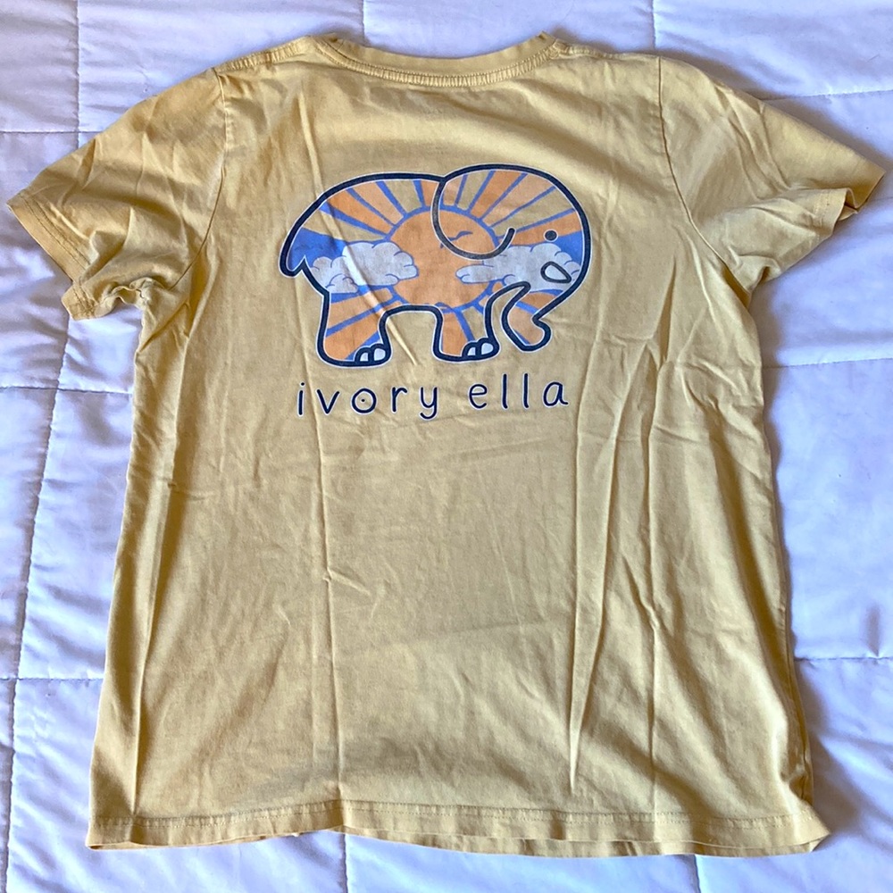 Ivory Ella pastel yellow tee